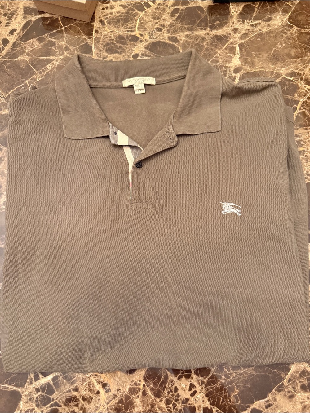 Burberry Olive green Men’s Polo, excellent condition, XXL